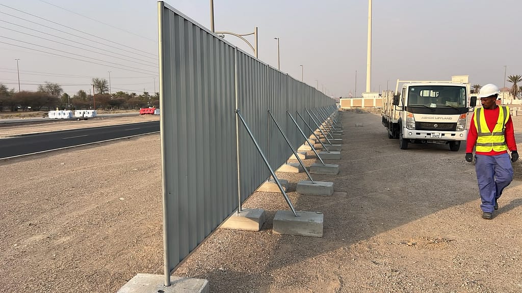 temporary construction fence Al Ain