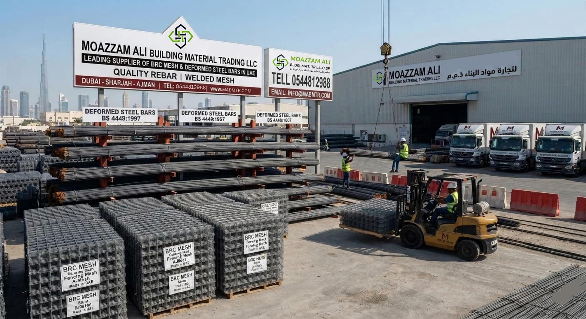 BRC Mesh and Deformed Steel Bars Supplier in UAE