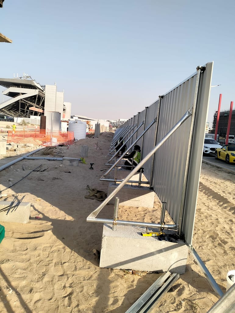 Pallet Racking Construction Fence